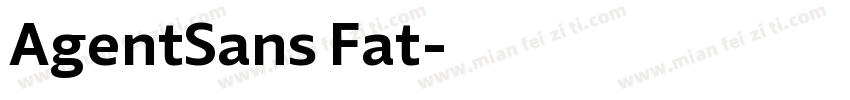 AgentSans Fat字体转换